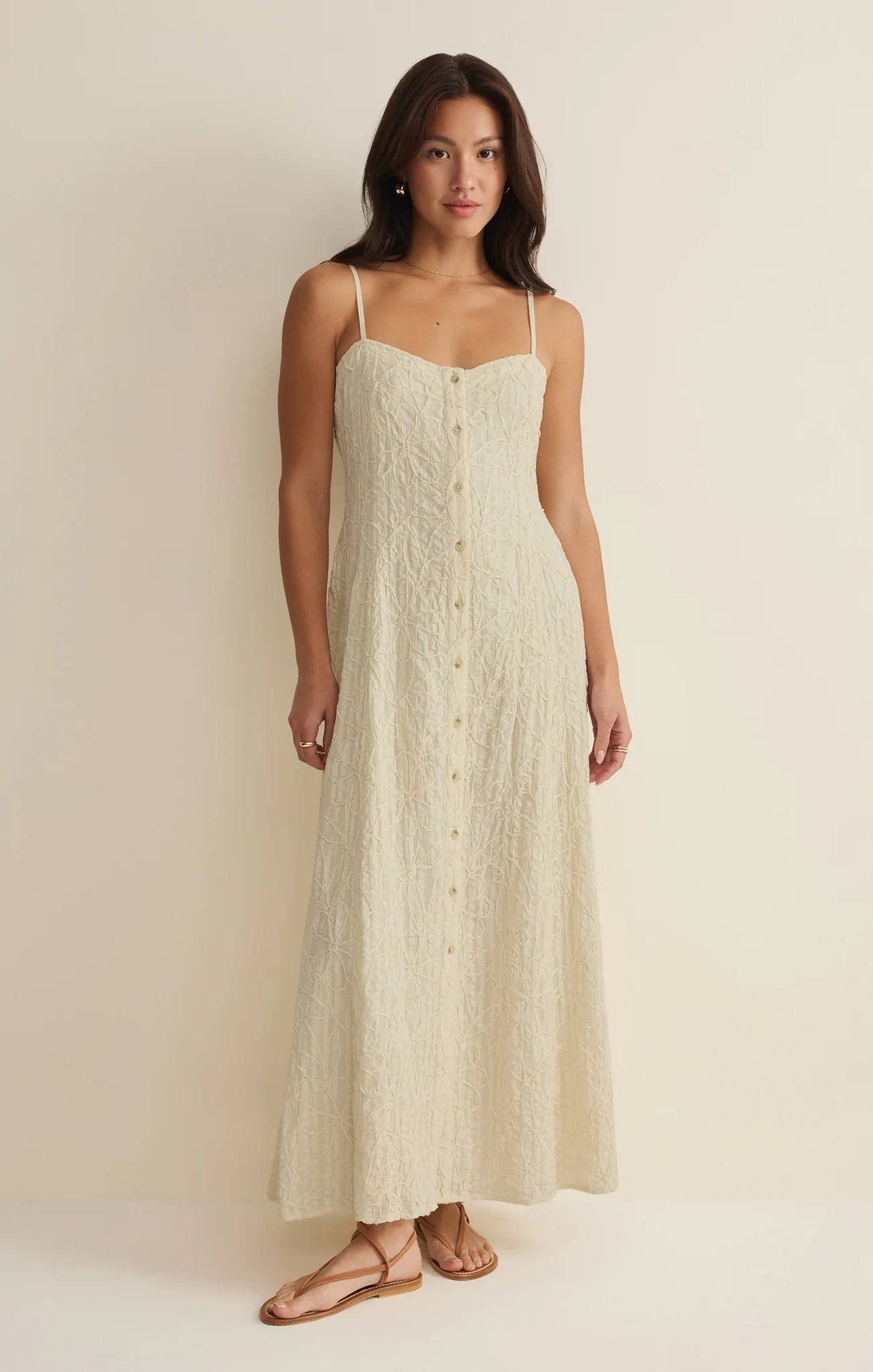 Angel Eyes Embroidered Maxi Dress - Image 5