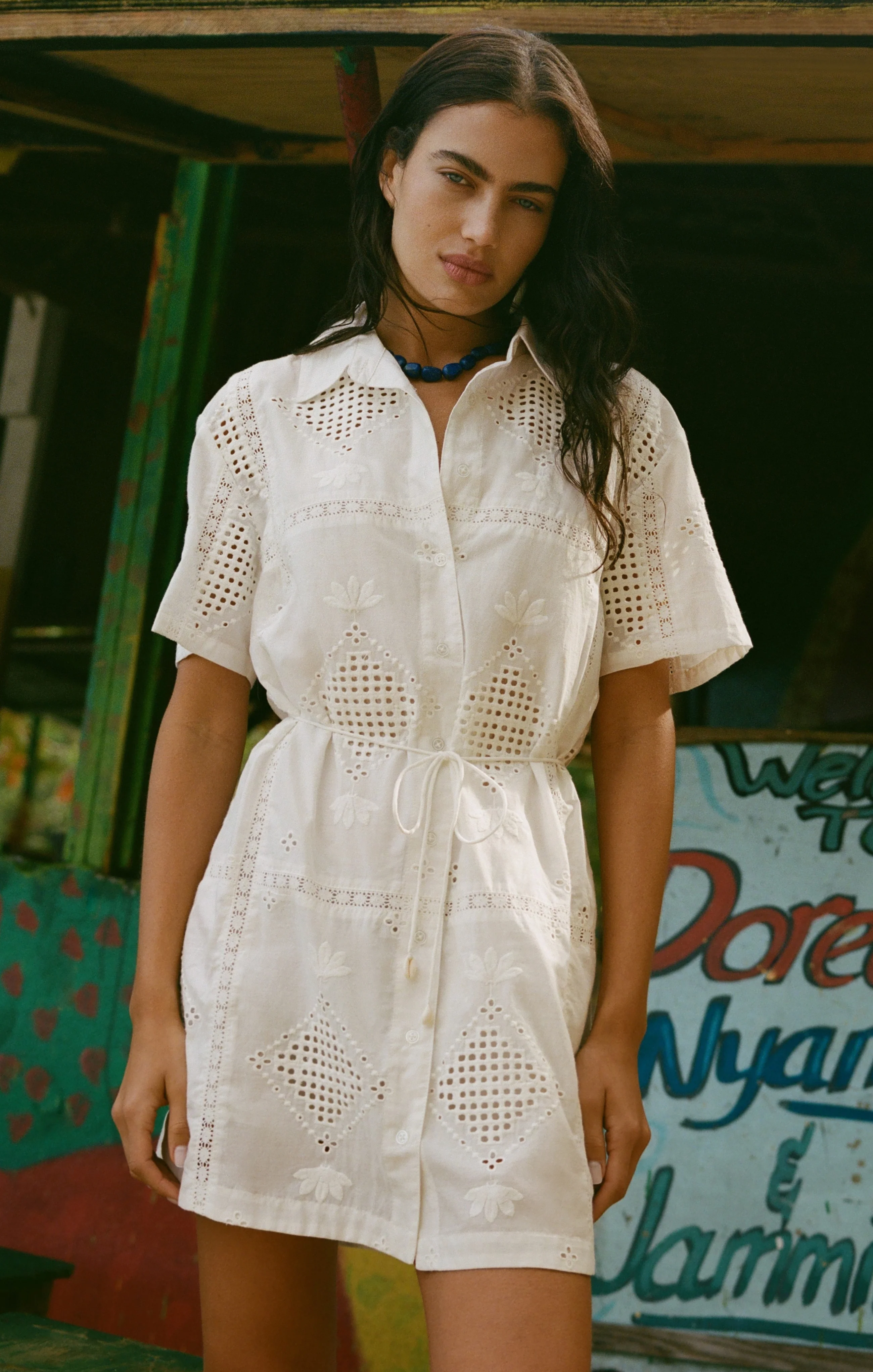 Annabelle Eyelet Dress
