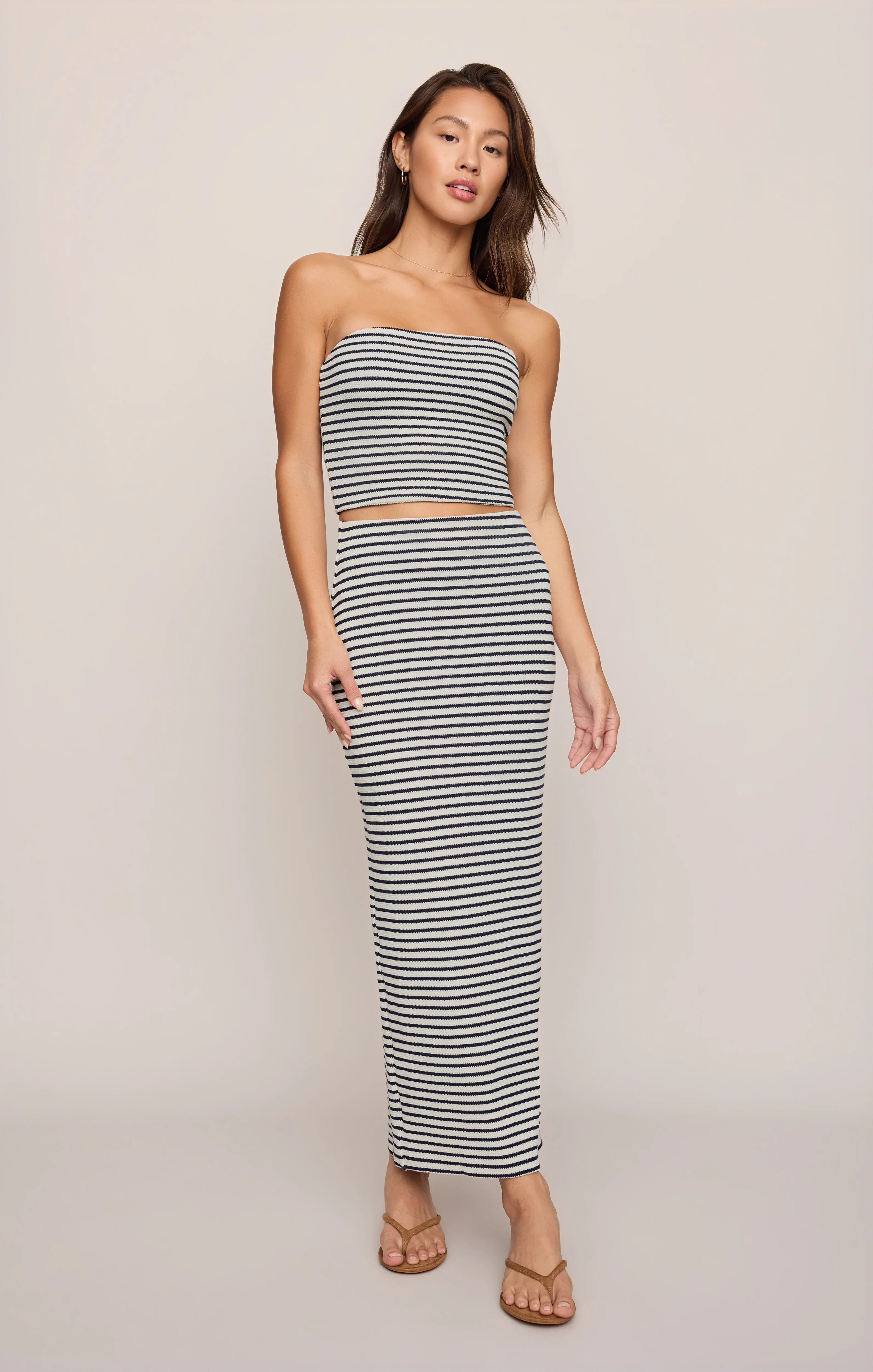 Caffari Stripe Tube Top Tank - Image 17