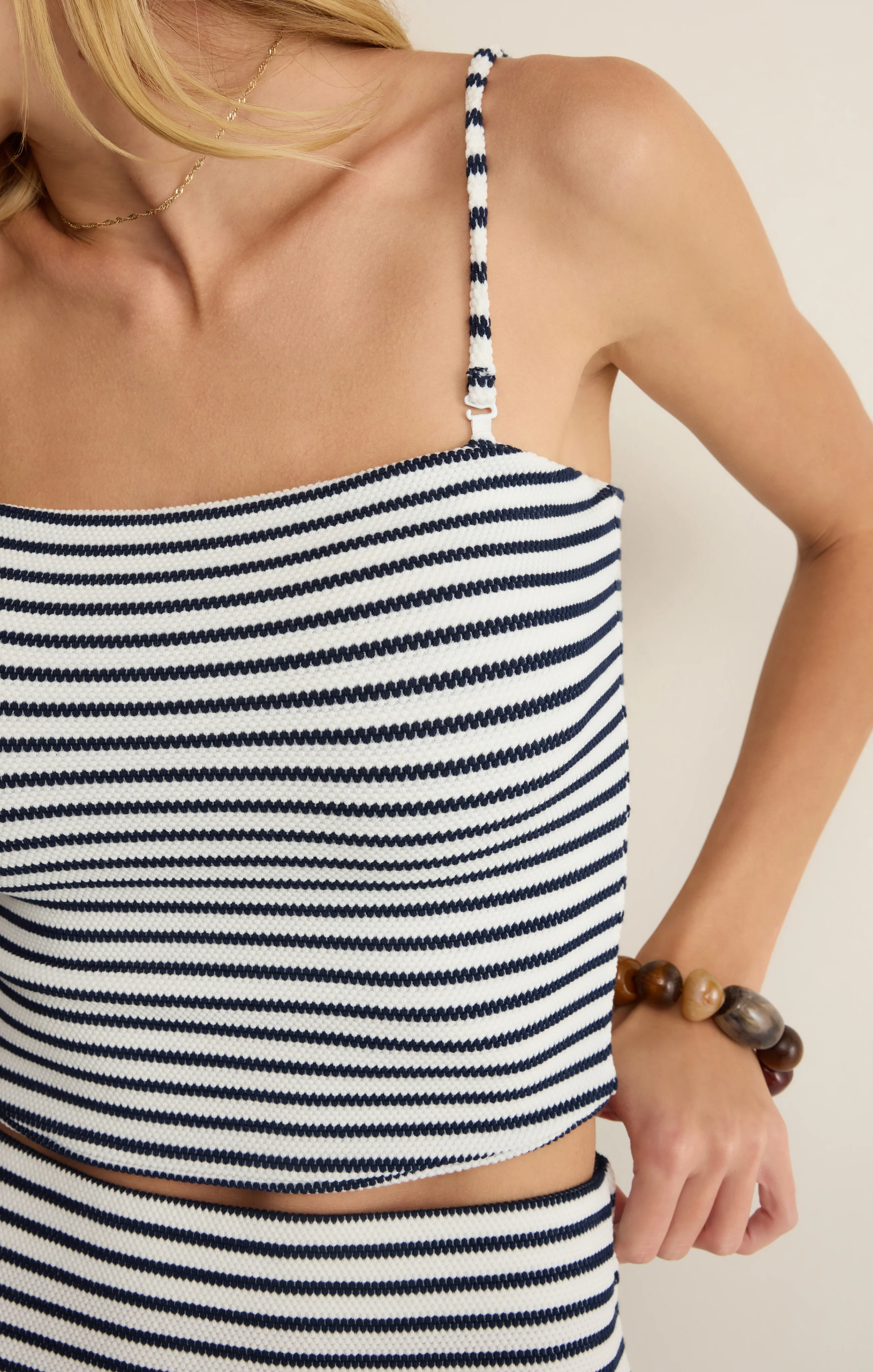 Caffari Stripe Tube Top Tank - Image 23