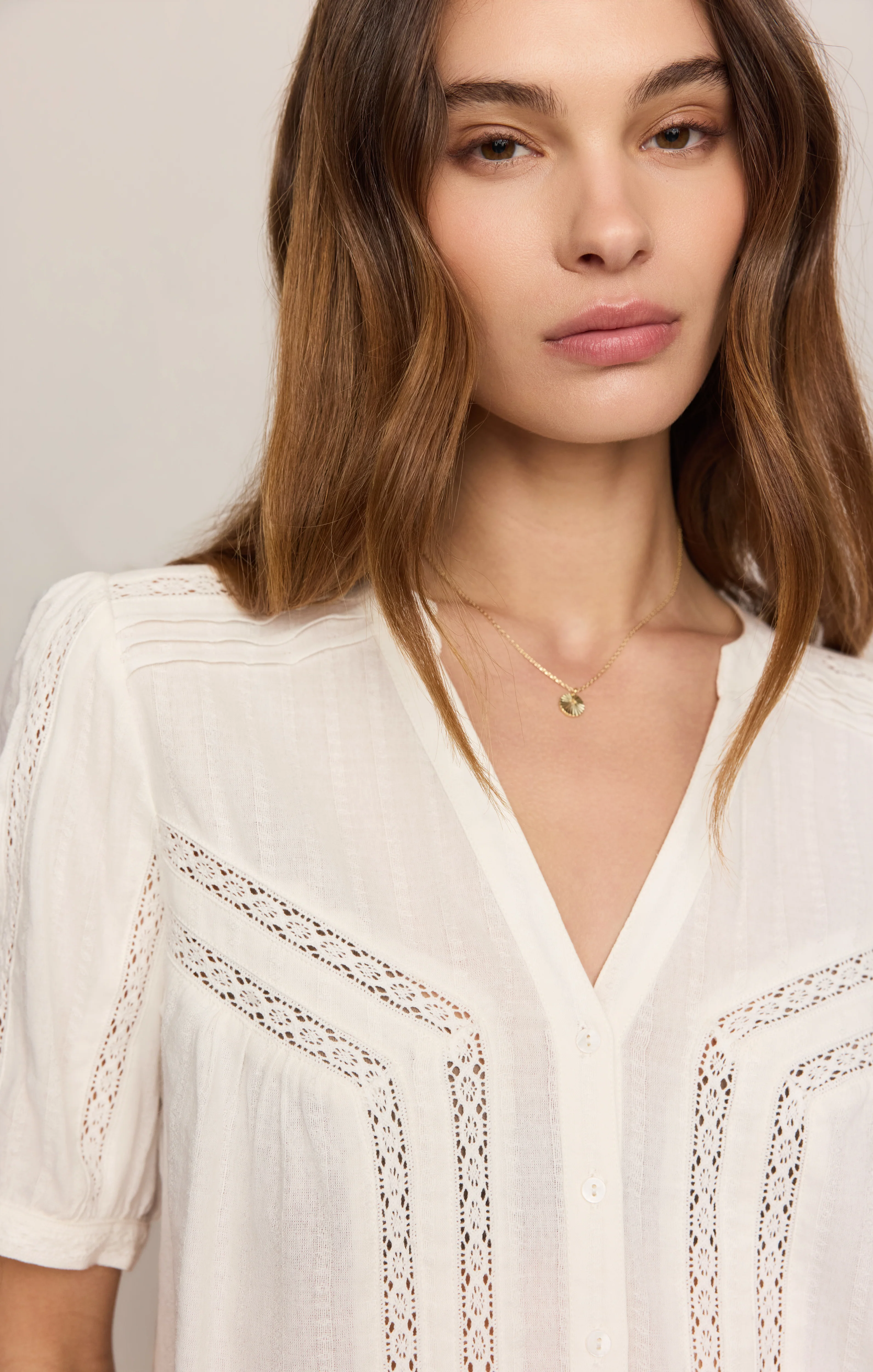 Camille Lace Inset Top - Image 5