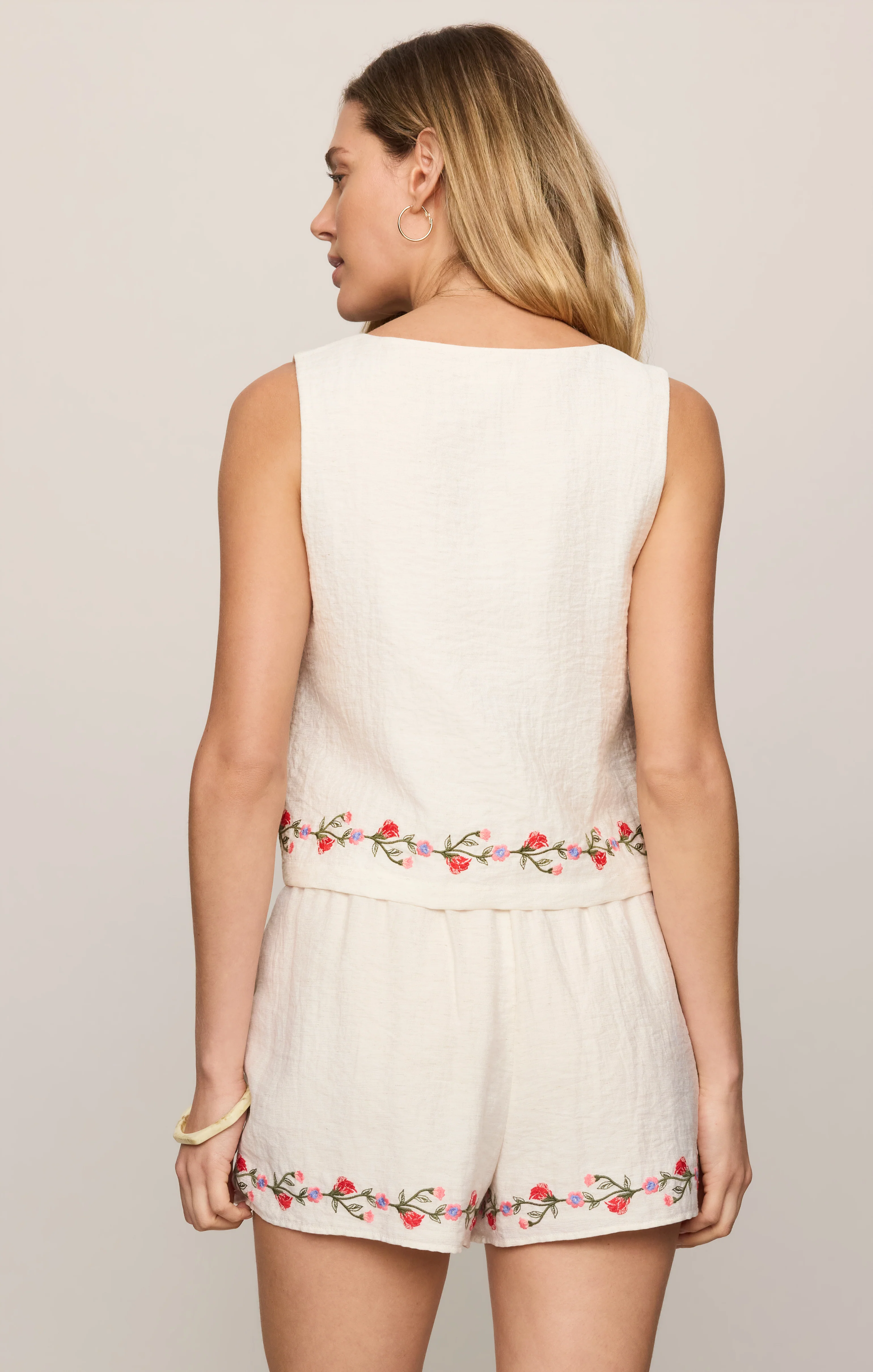 Charli Embroidered Tank - Image 2
