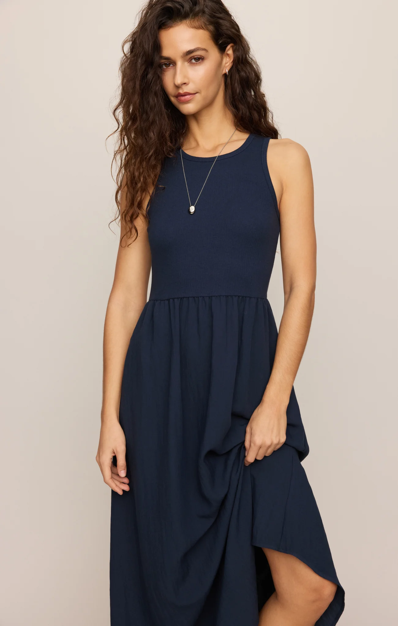 Charlotte Rib Midi Dress - Image 8