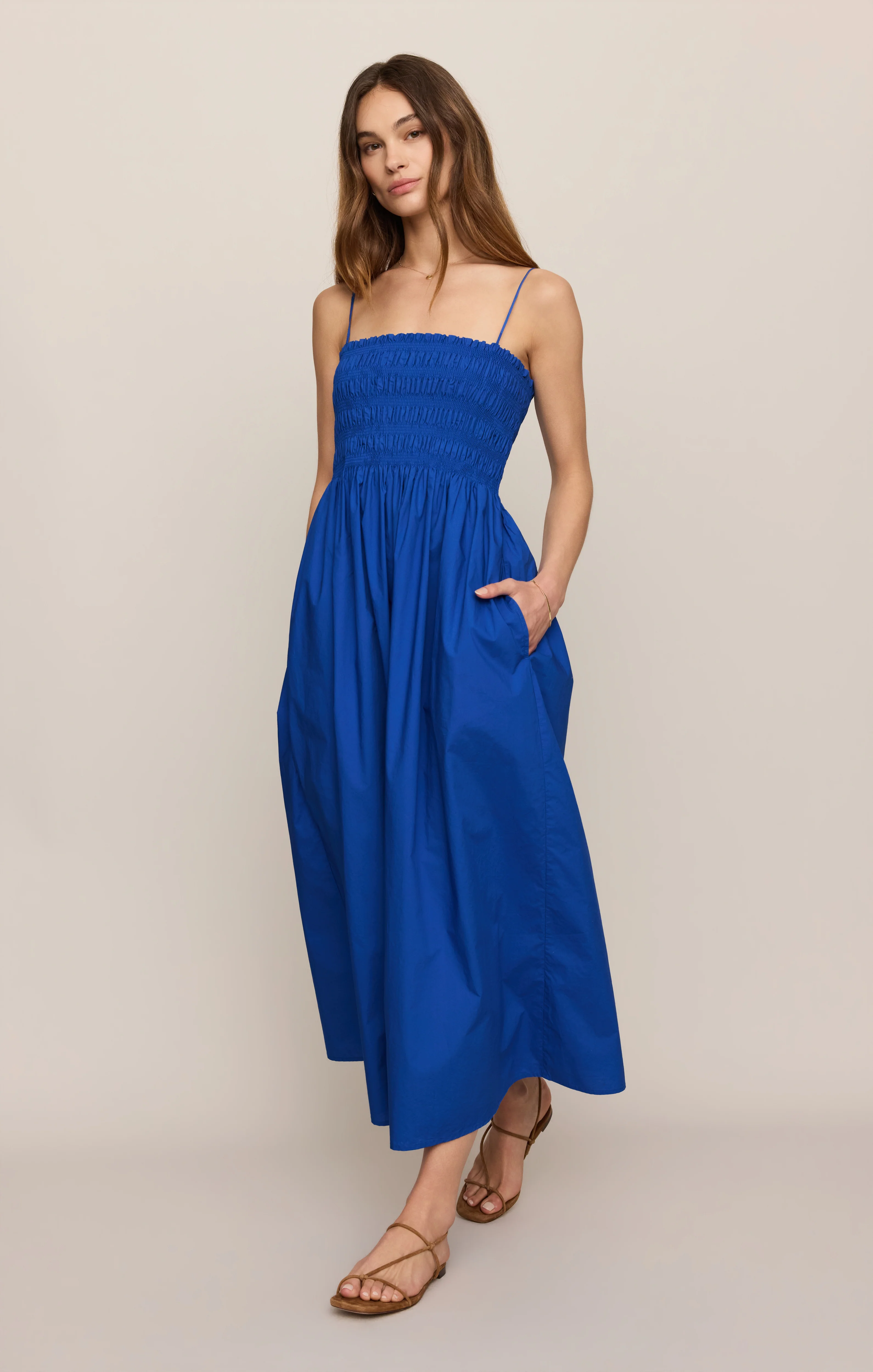 Cornelia Poplin Maxi Dress - Image 3