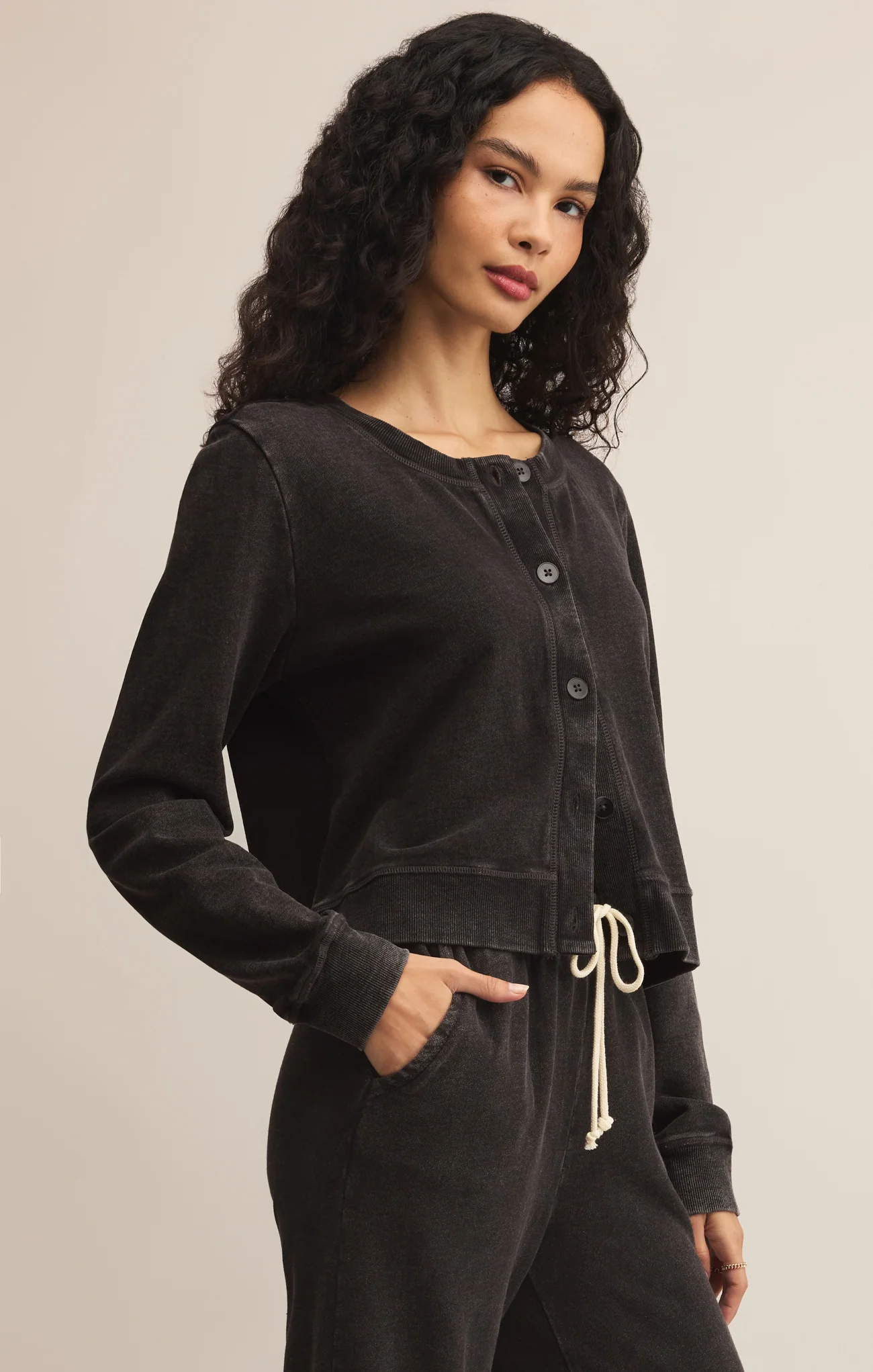 Daily Knit Denim Cardigan - Image 41