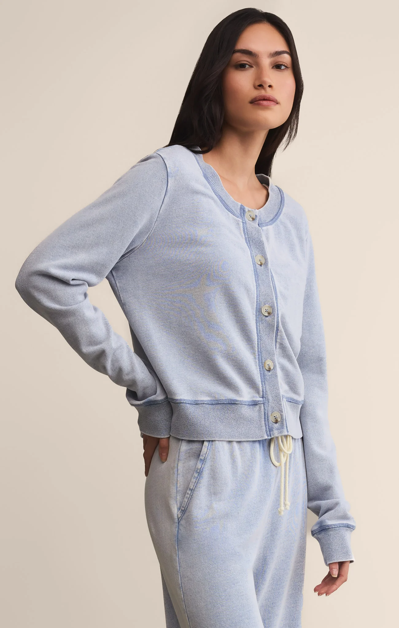 Daily Knit Denim Cardigan - Image 62