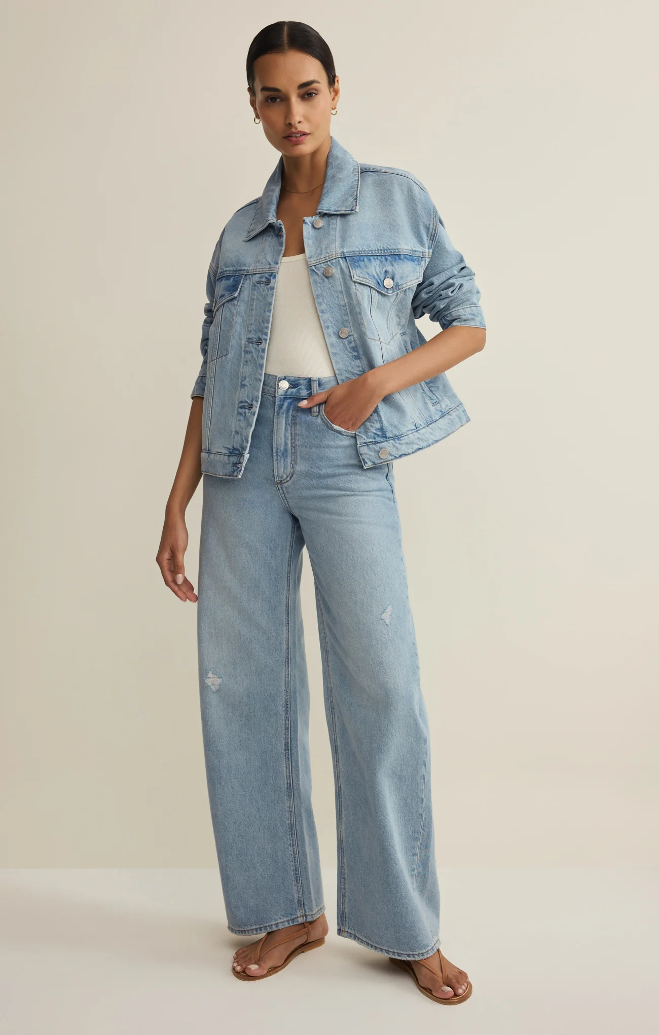 Dani Denim Trucker Jacket - Image 4
