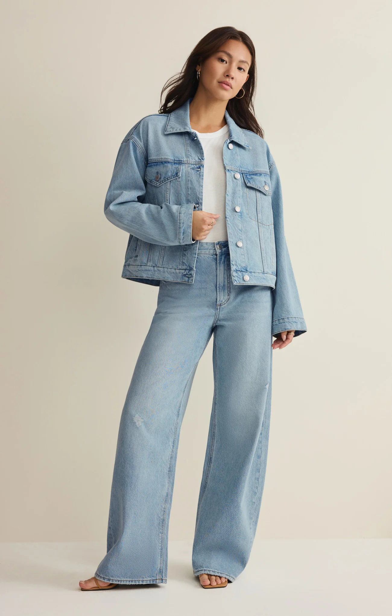 Dani Denim Trucker Jacket - Image 6