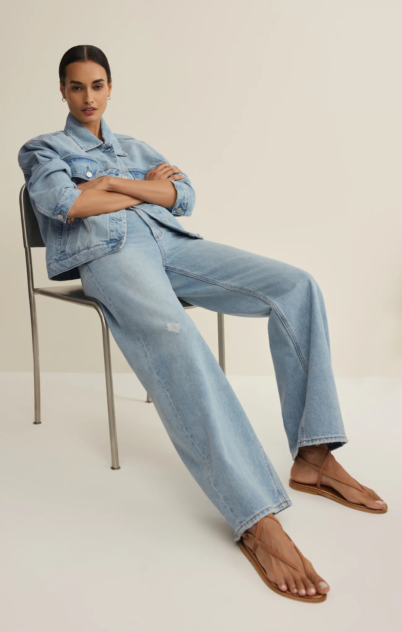 Dani Denim Trucker Jacket - Image 9
