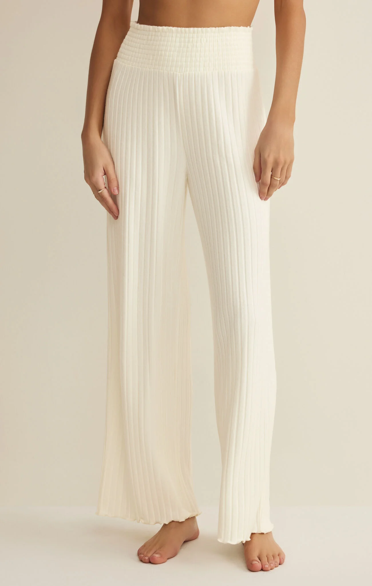 Dawn Smocked Silky Rib Pant - Image 184