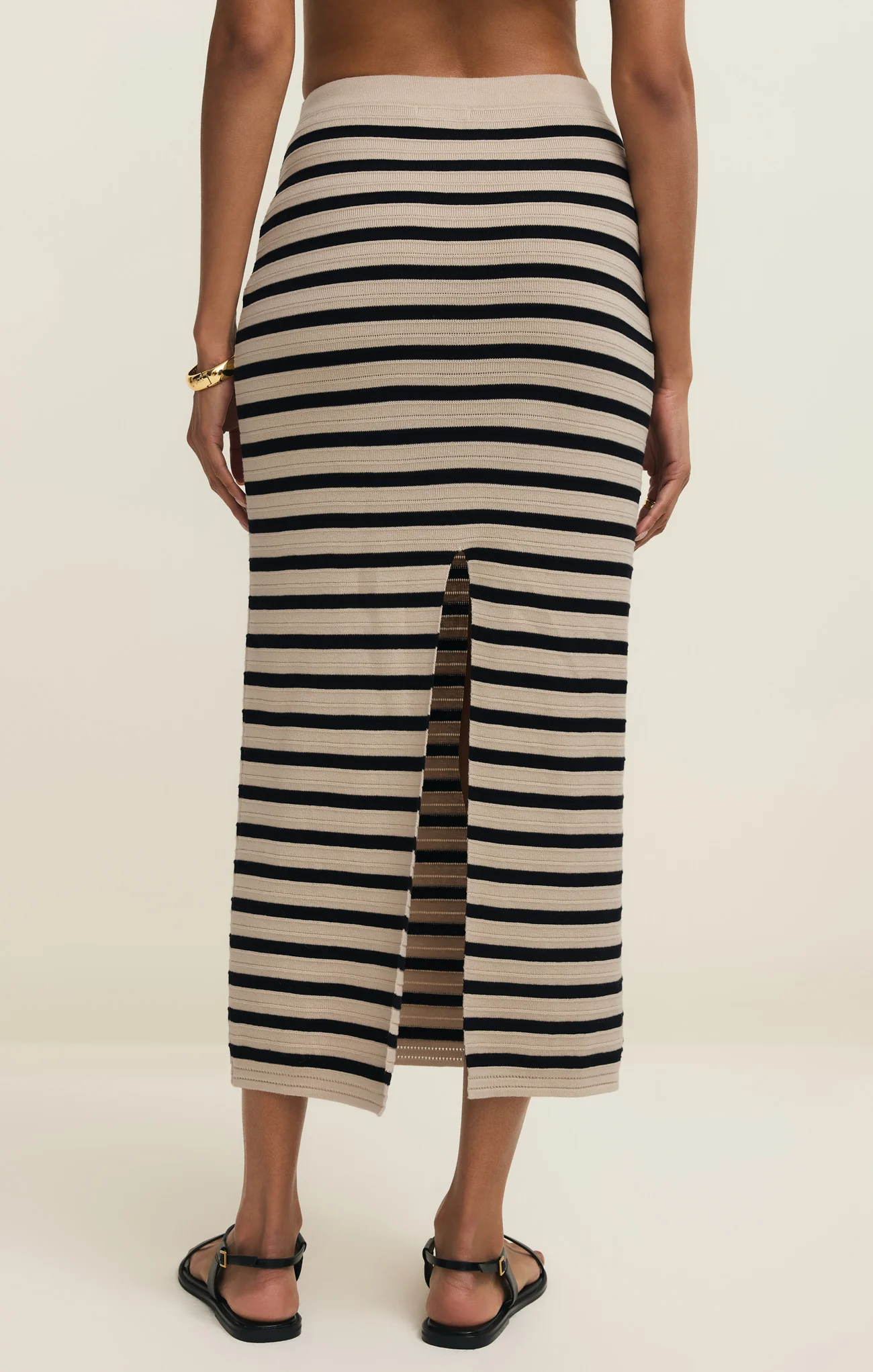 Emori Striped Midi Skirt - Image 2