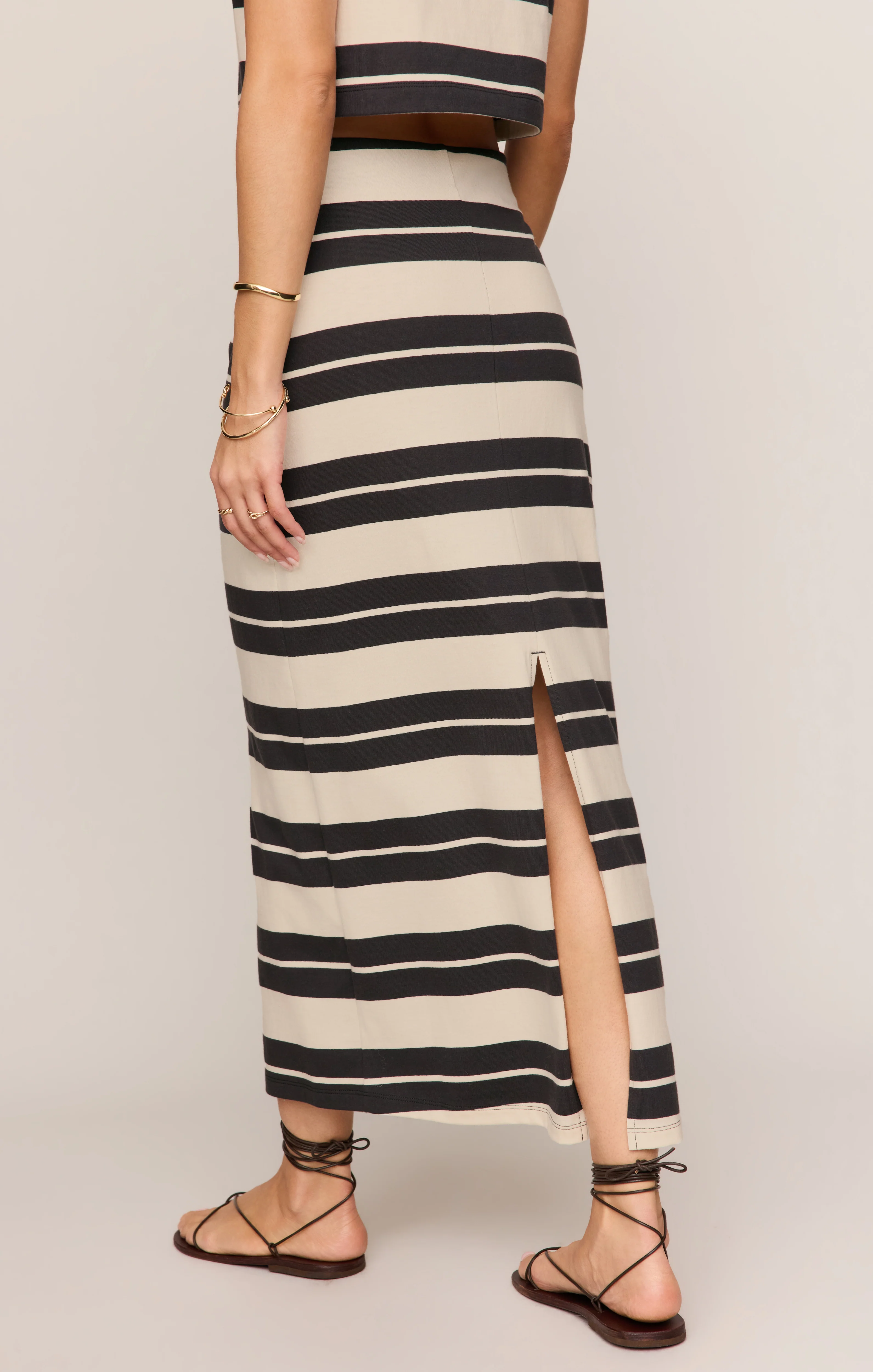 Gail Striped Midi Skirt - Image 2