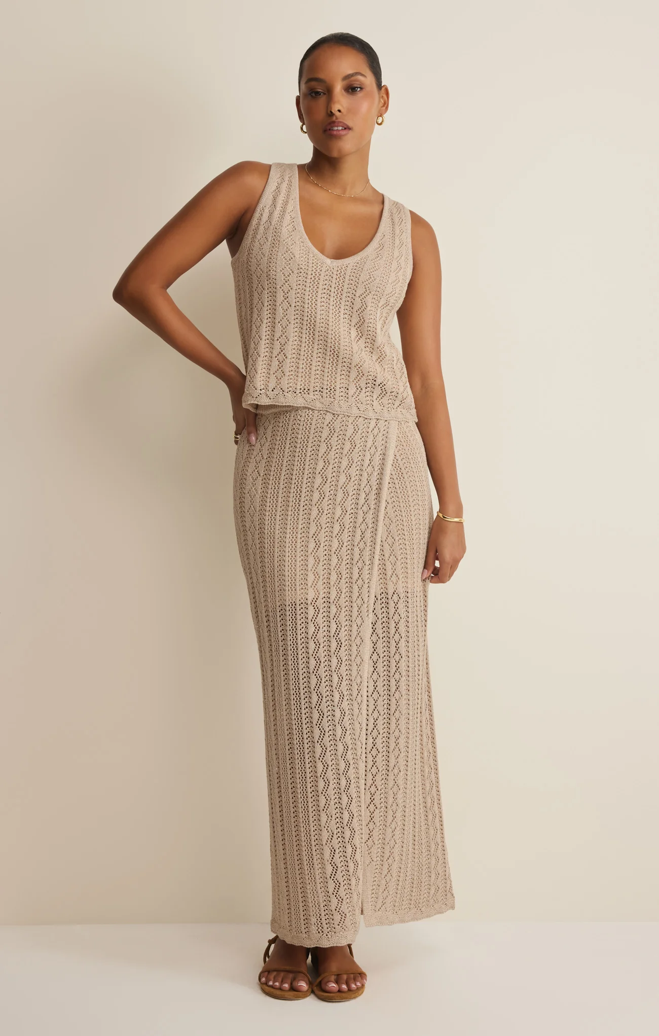 Glimmer Pointelle Tank - Image 7