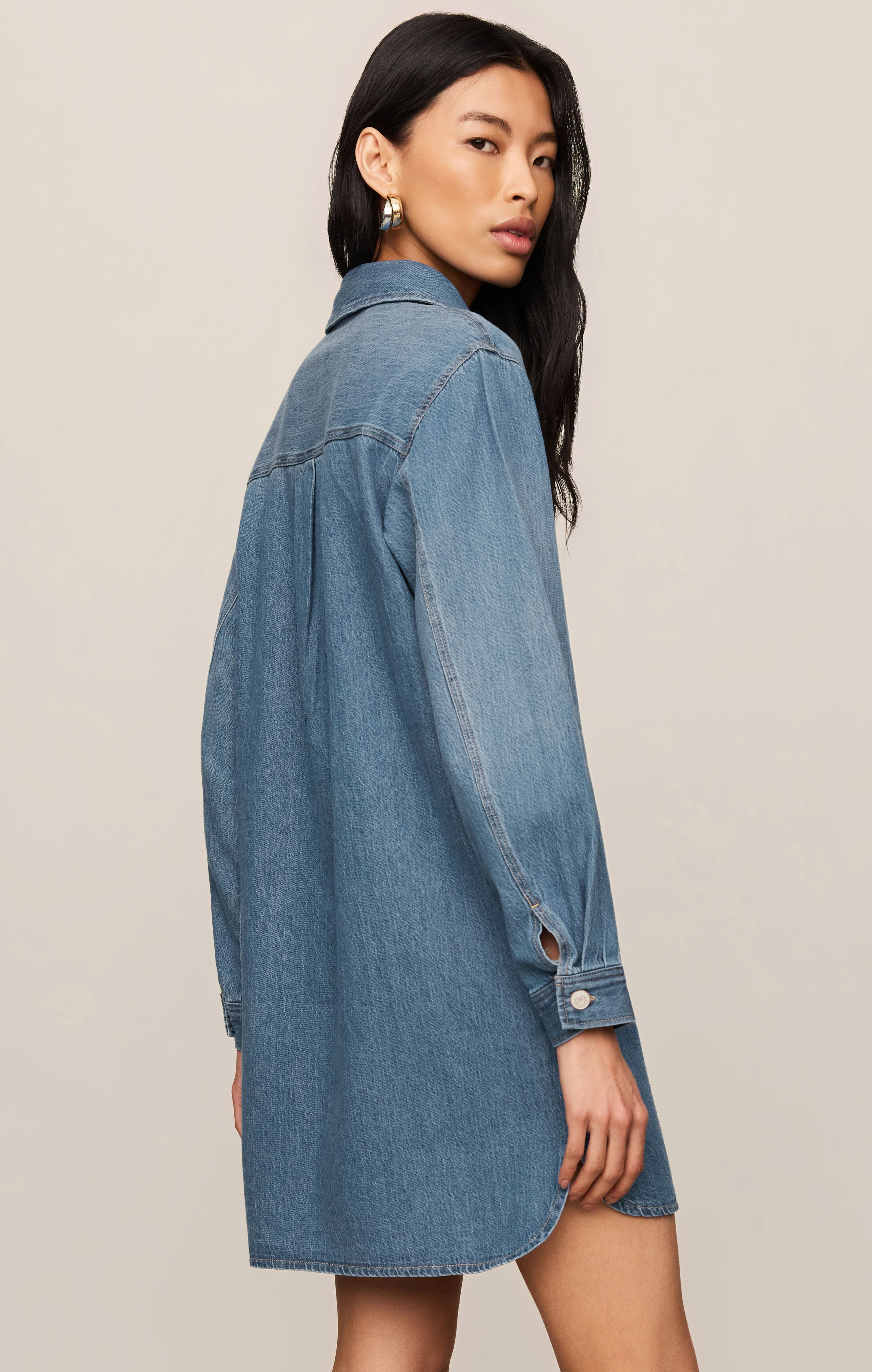 Lucie Denim Shirt Dress - Image 2