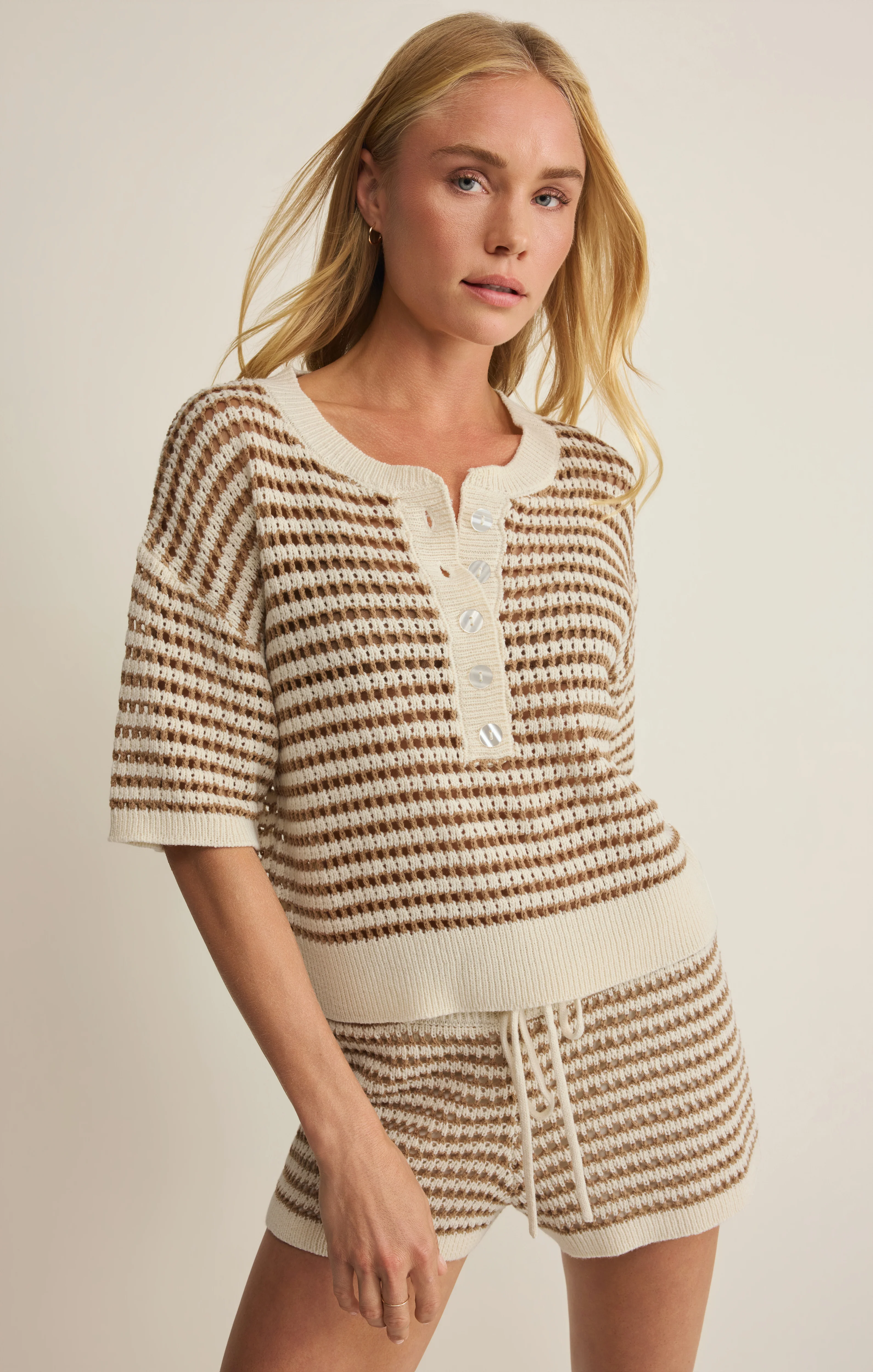 Lyla Striped Crochet Short - Image 13
