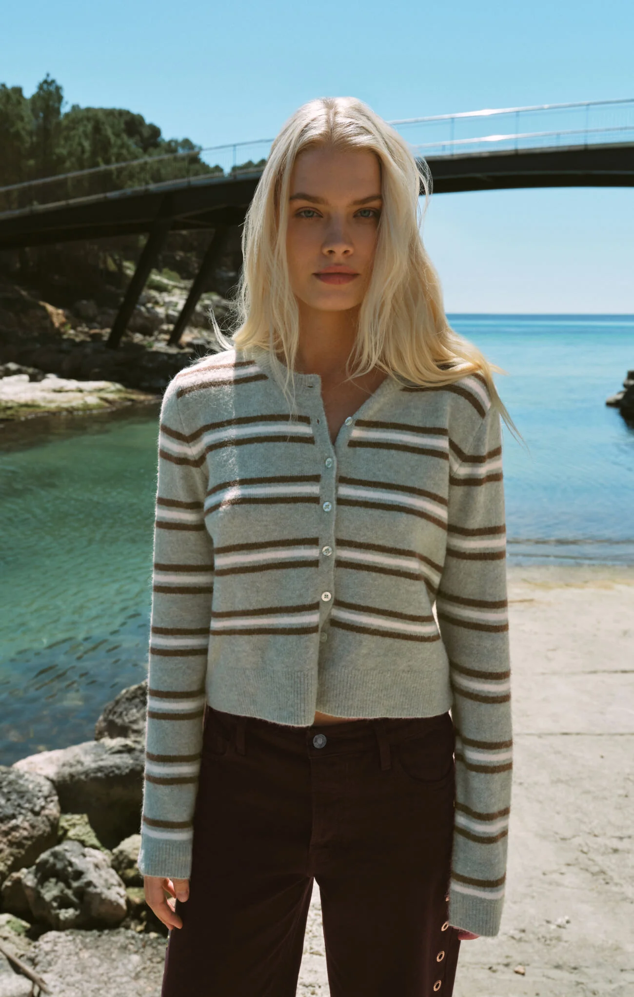 Medina Cozy Stripe Cardigan - Image 19