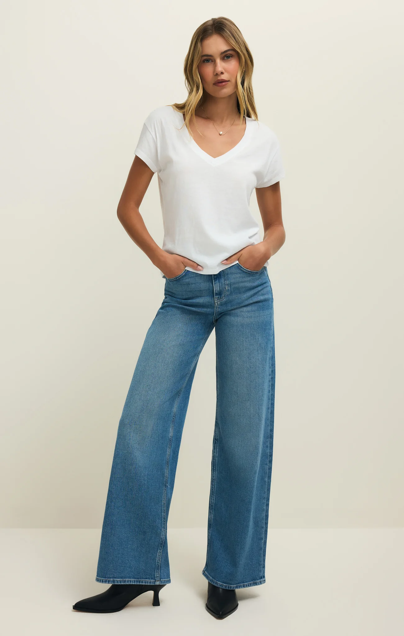 Modern Jersey V-Neck Tee - Image 14