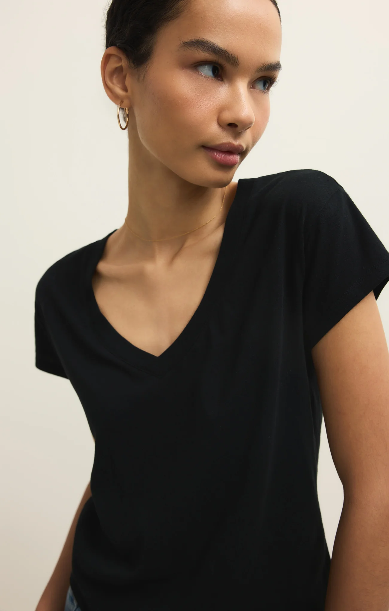Modern Jersey V-Neck Tee - Image 6