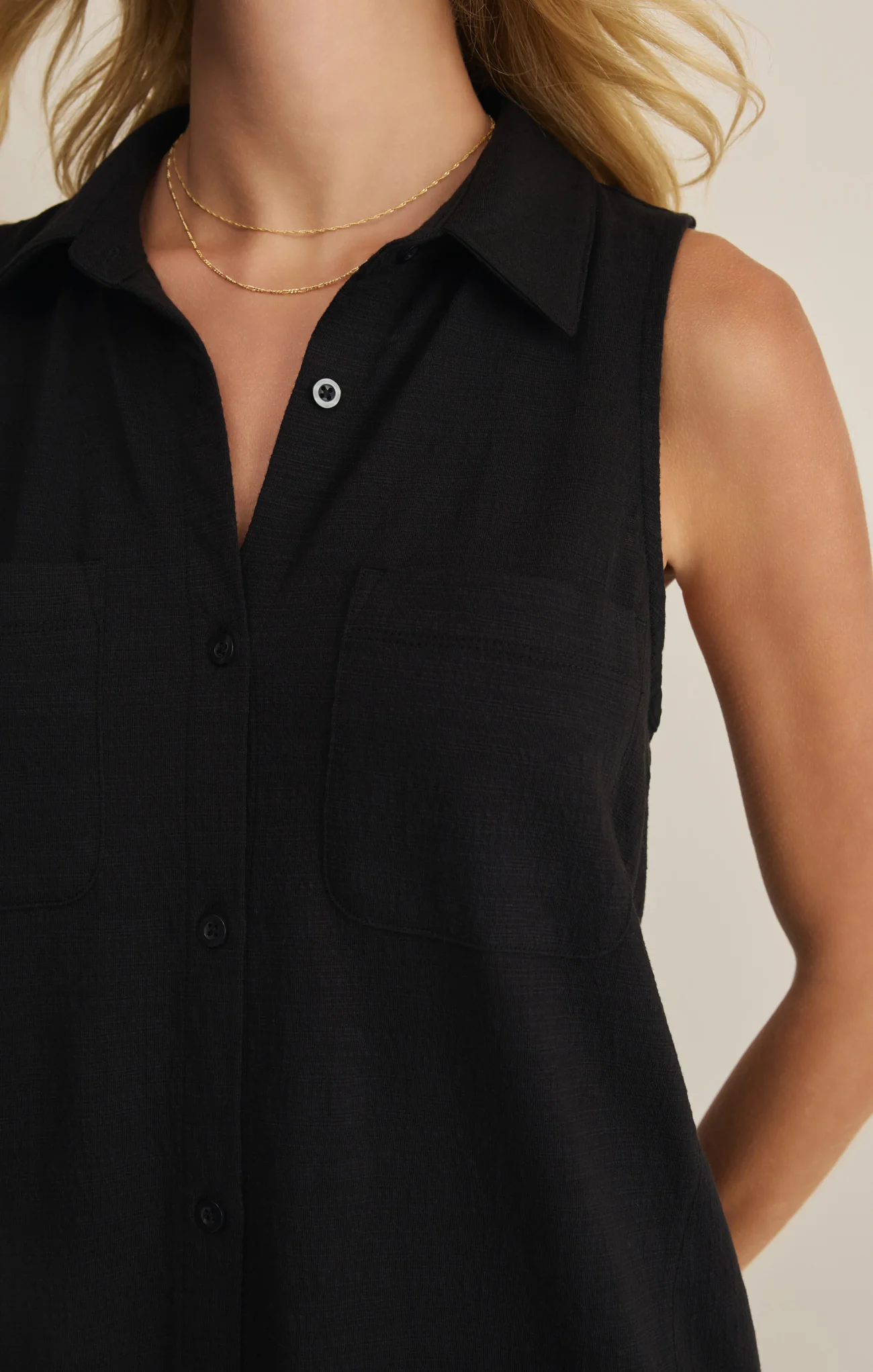 New Light Textured Mini Dress - Image 6