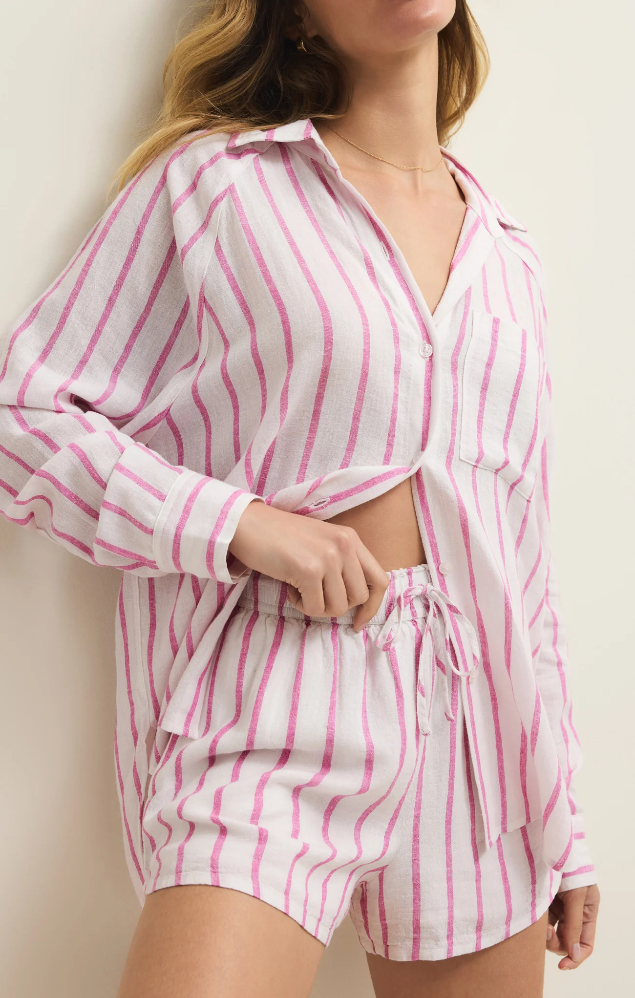 The Perfect Linen Striped Short - Image 13