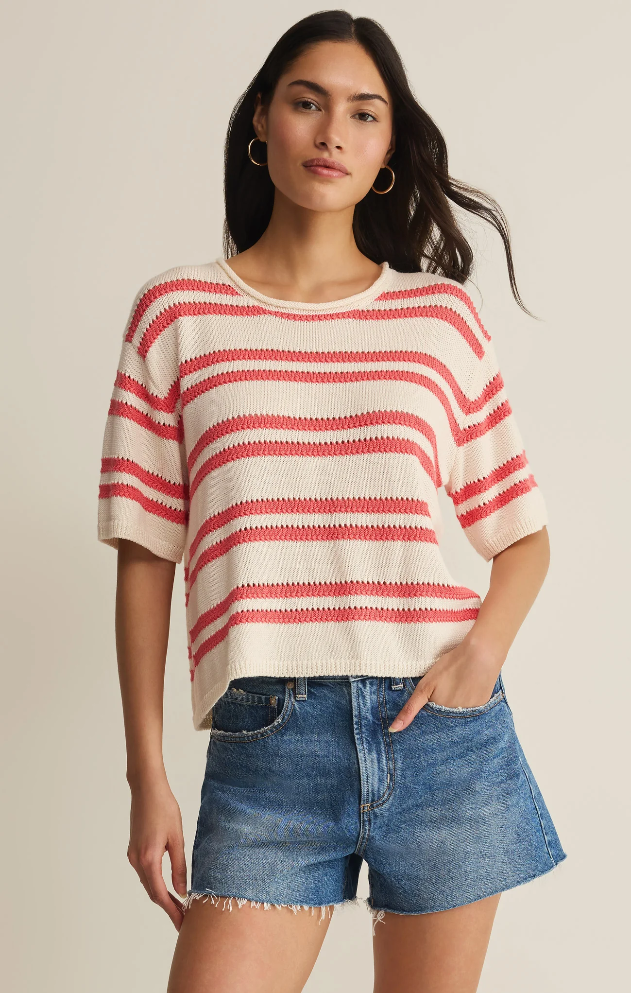 Prado Stripe Sweater Top - Image 3