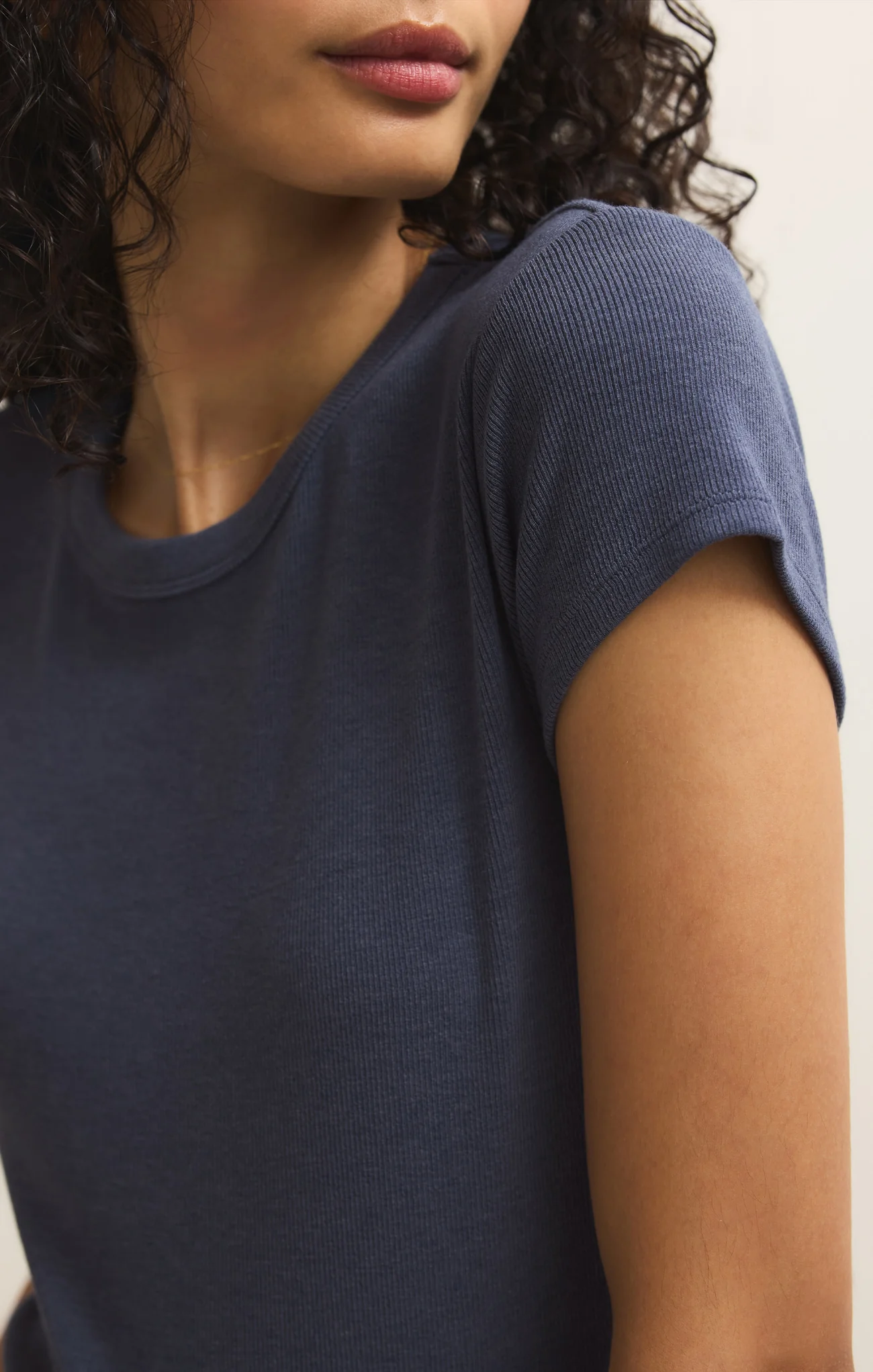 Renae Rib Short Sleeve Top - Image 6