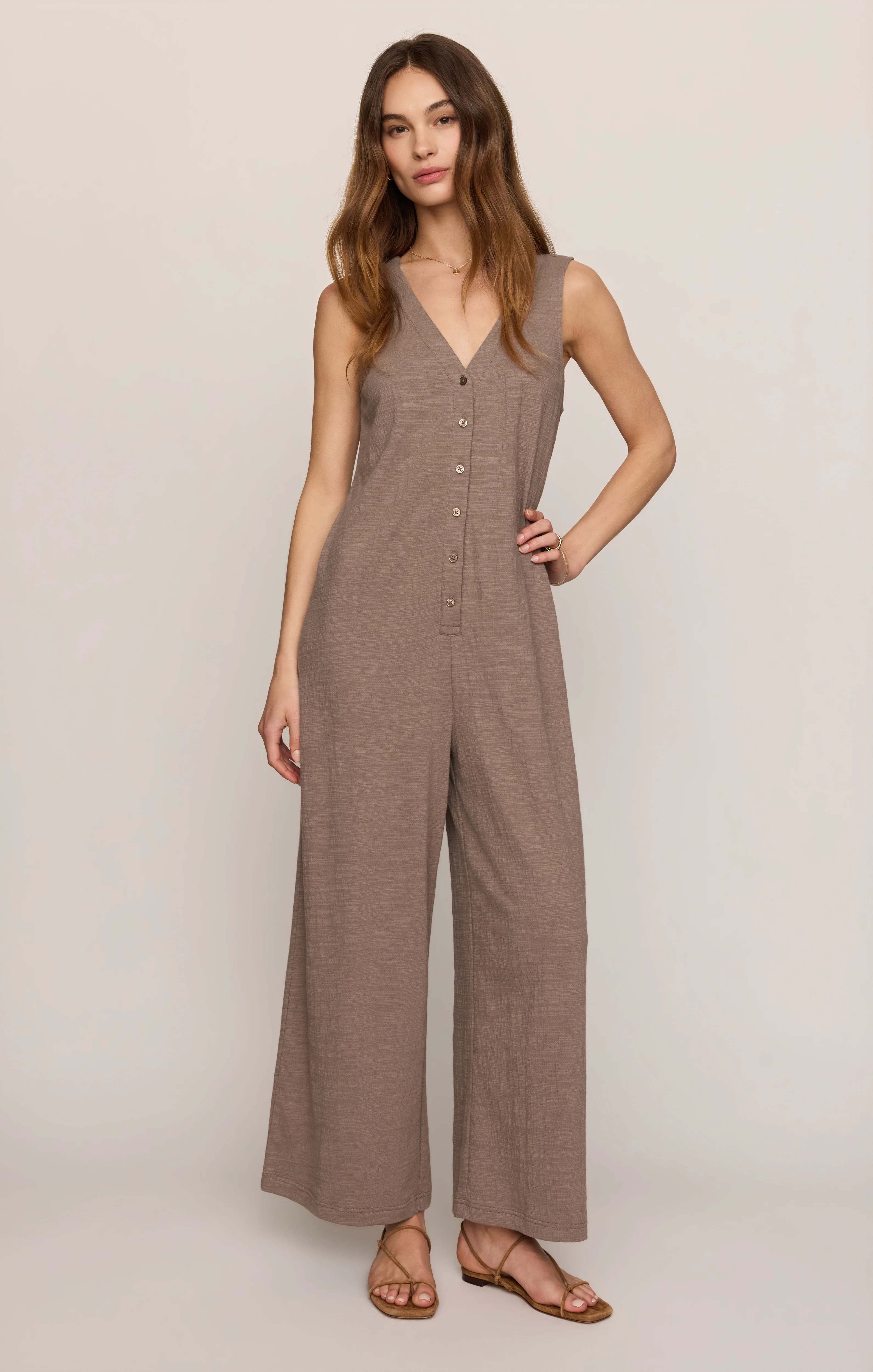 Solace Textured Slub Jumpsuit - Image 15