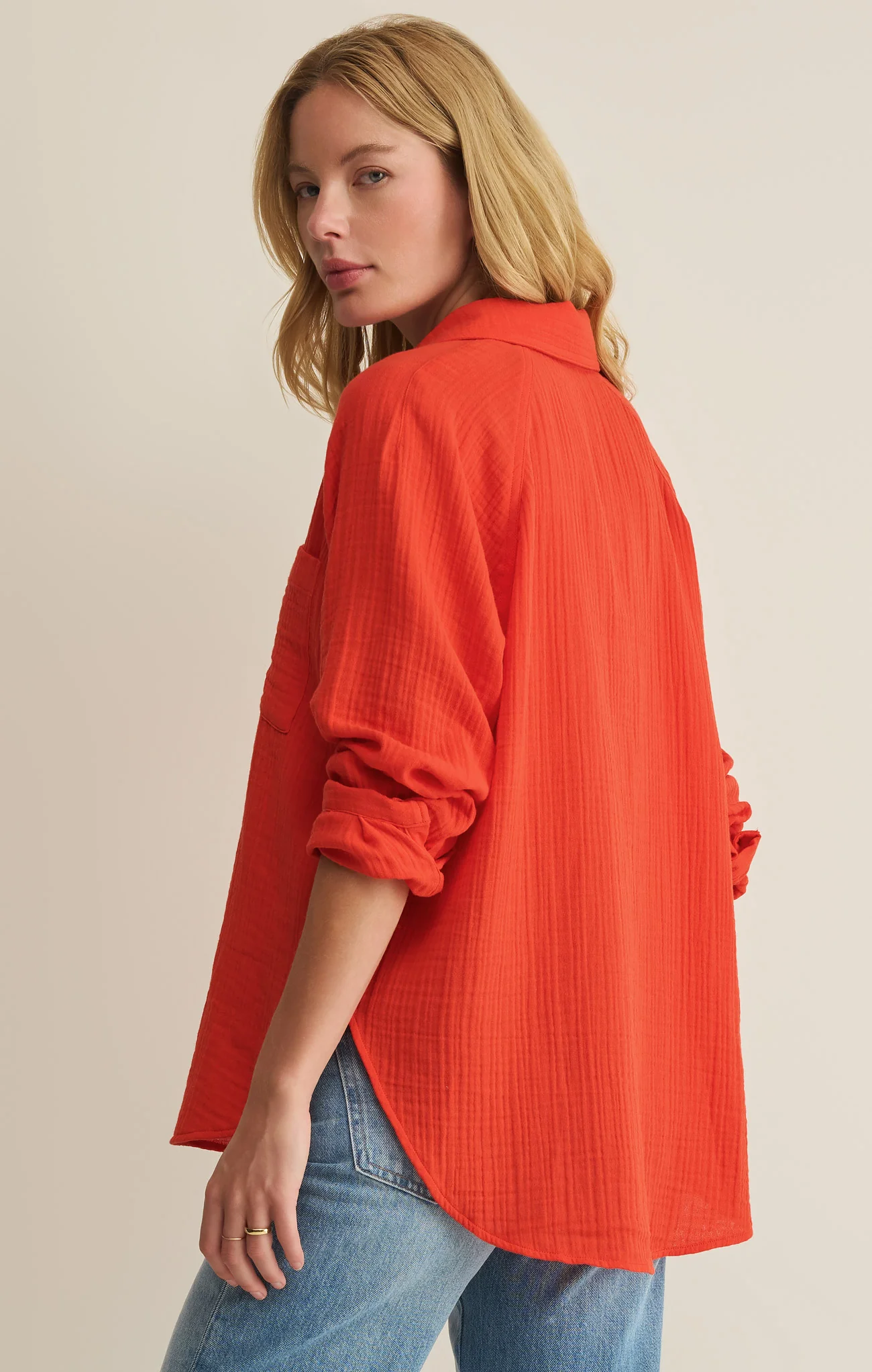The Perfect Airy Gauze Button Up - Image 8