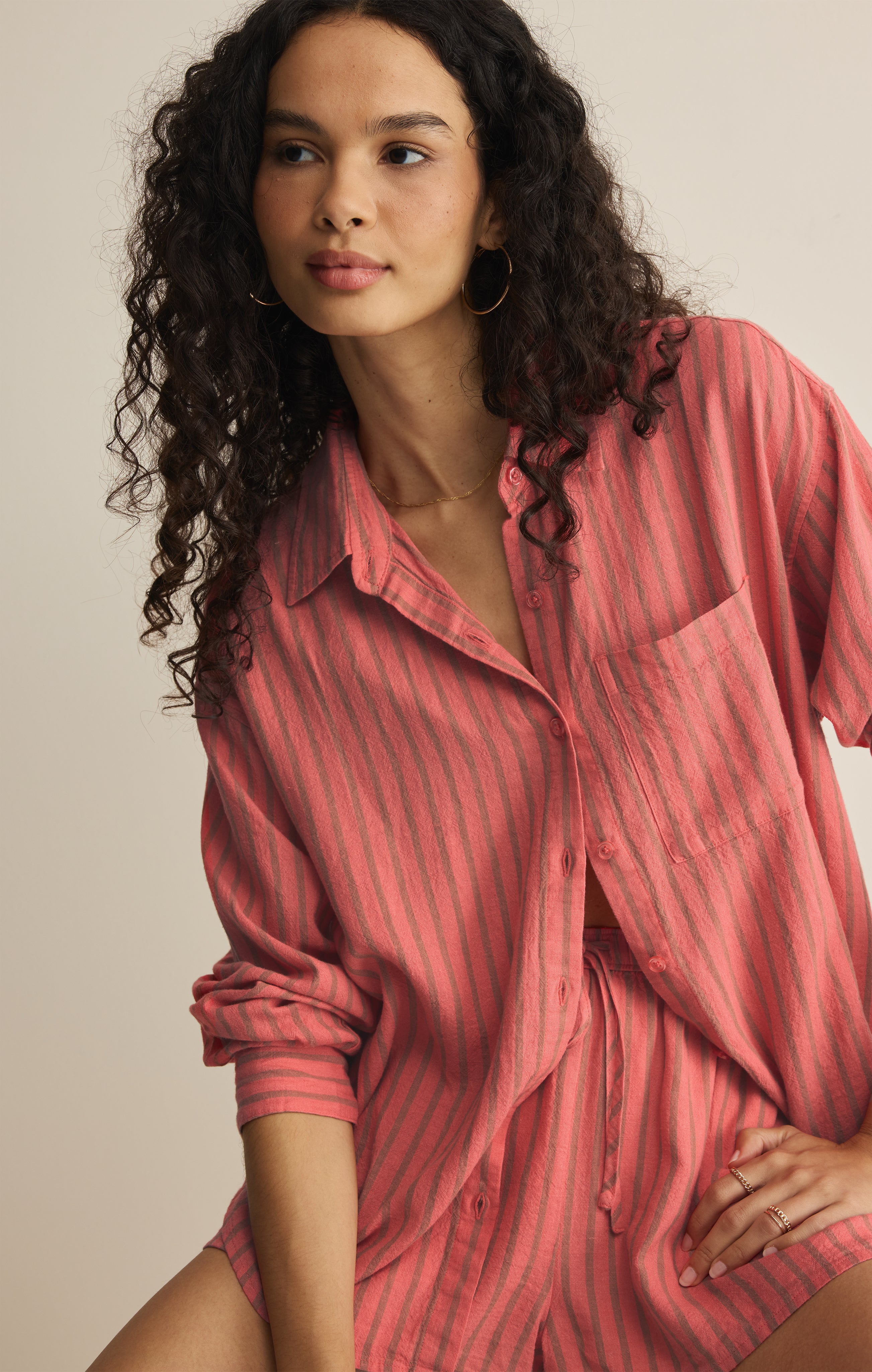 The Perfect Linen Striped Short - Image 8