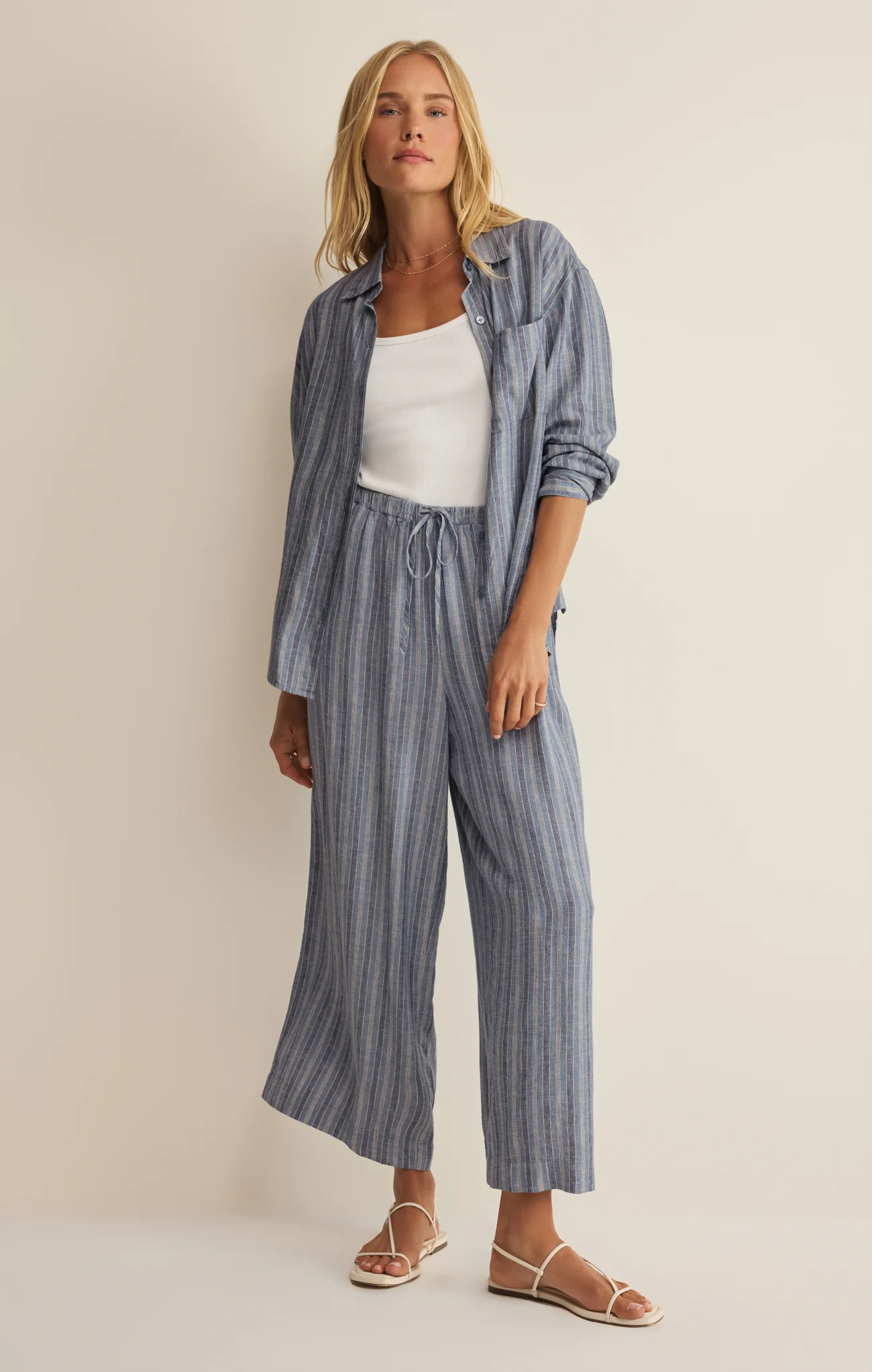 The Perfect Striped Linen Button Up - Image 26