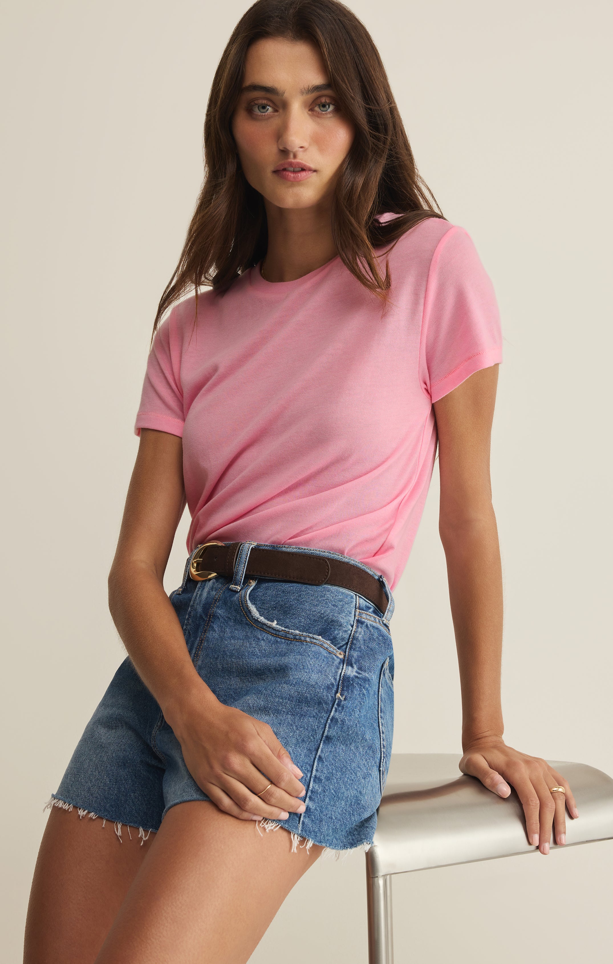 Tourist Airy Knit Jersey Tee - Image 83