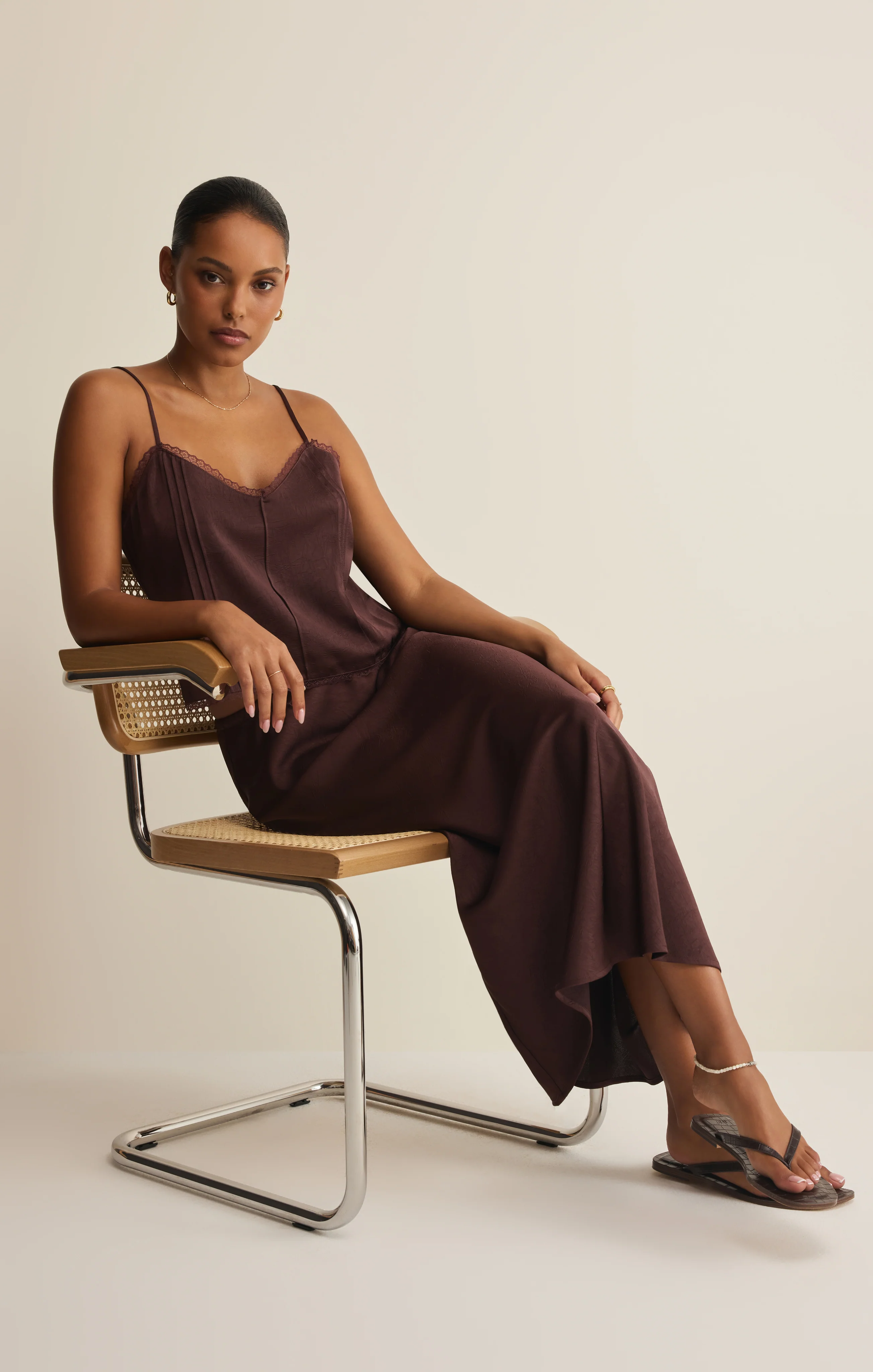 Viva Satin Midi Skirt - Image 9