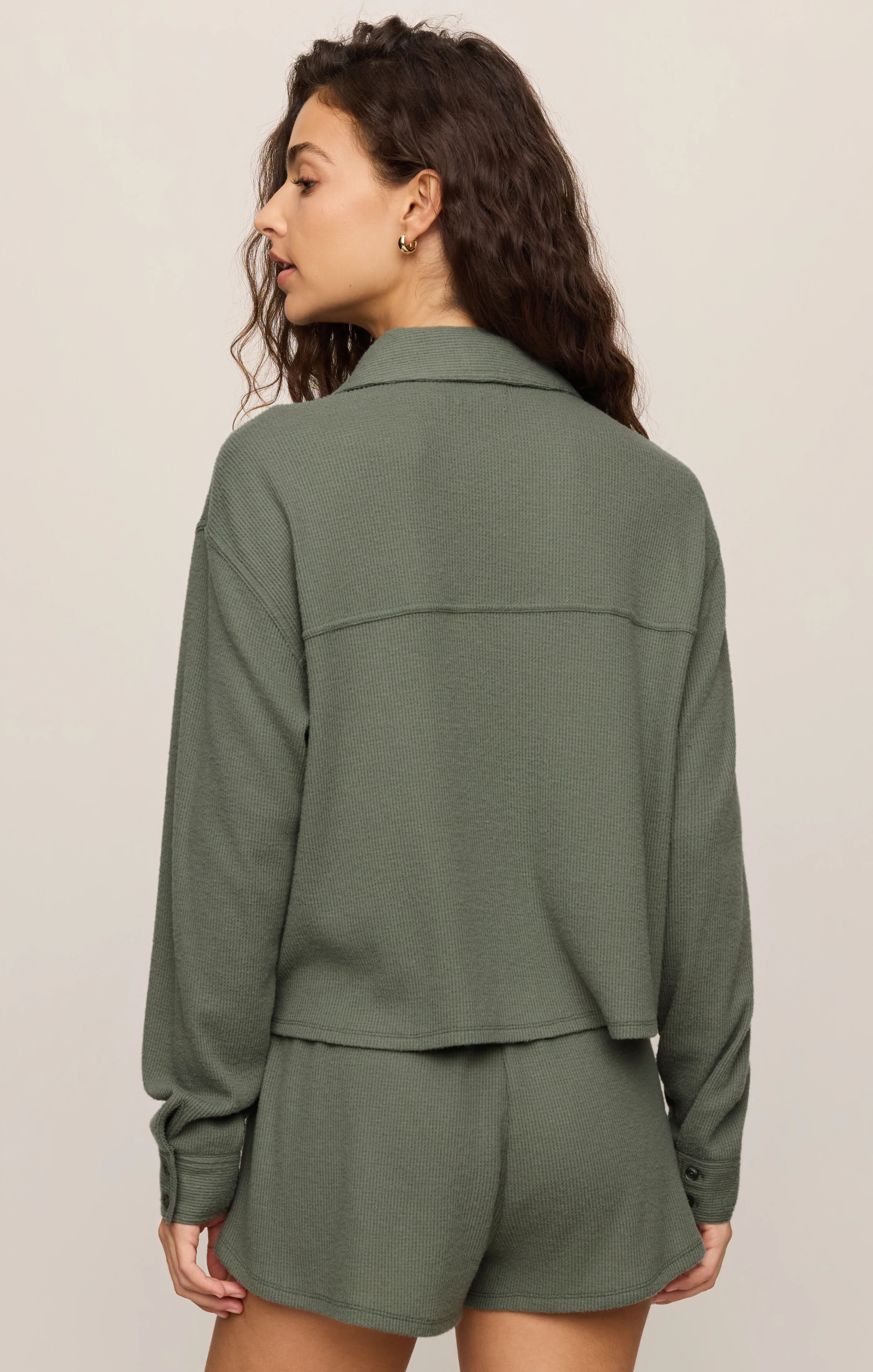 Waffle Brushed Thermal Shirt - Image 6