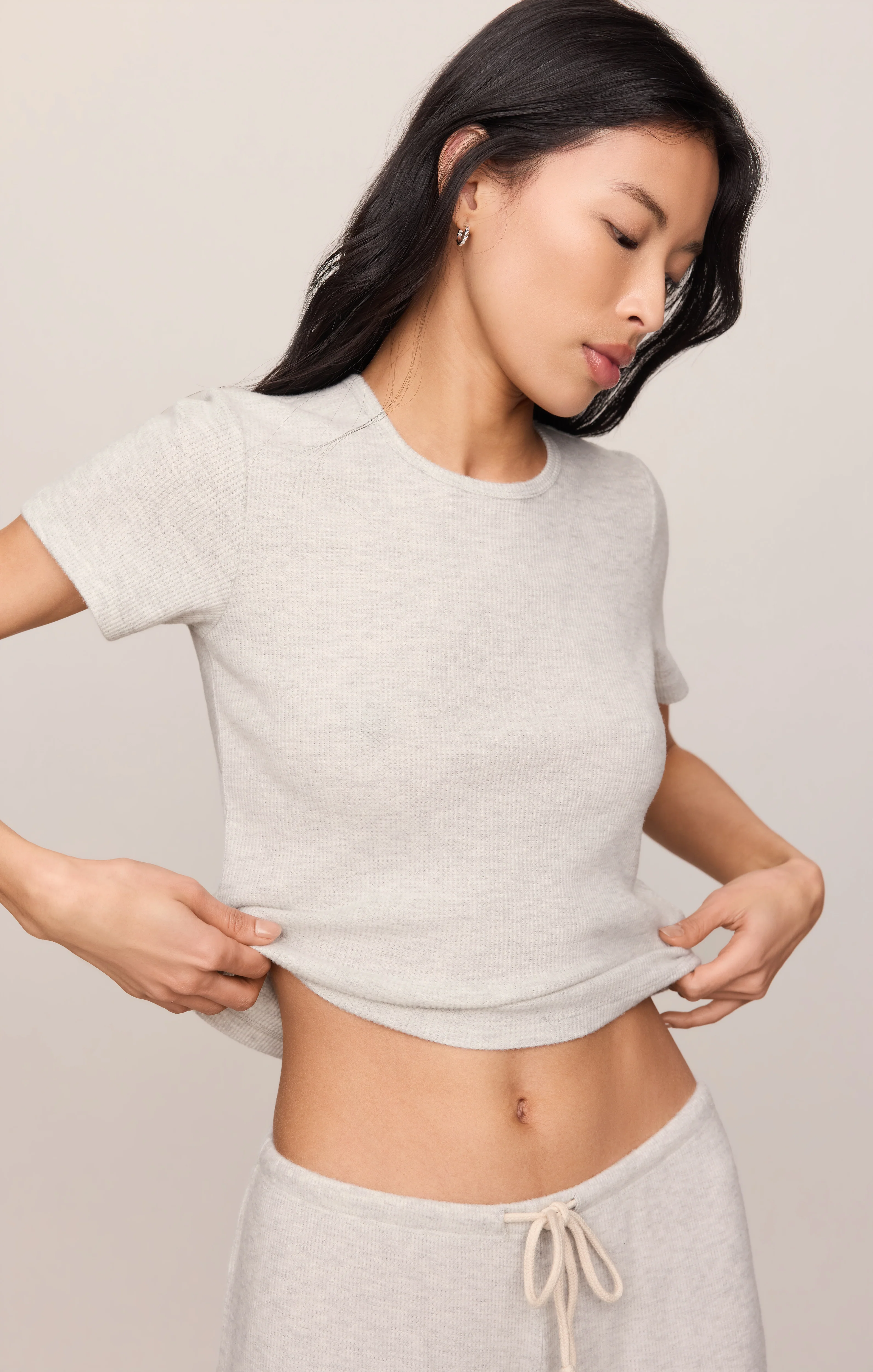 Waffle Brushed Thermal Tee - Image 3