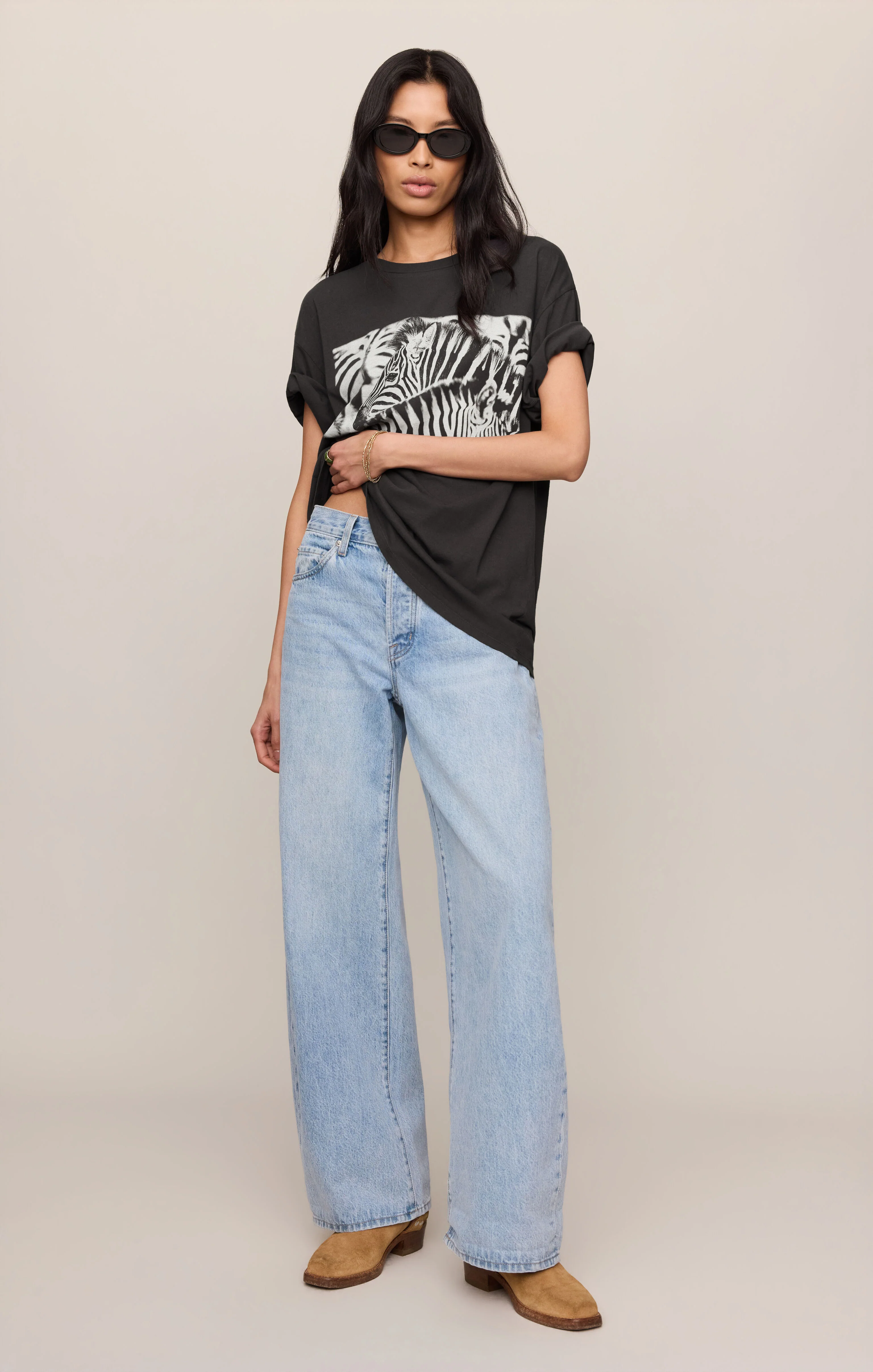 Zebra Graphic Boyfriend Tee - Image 6