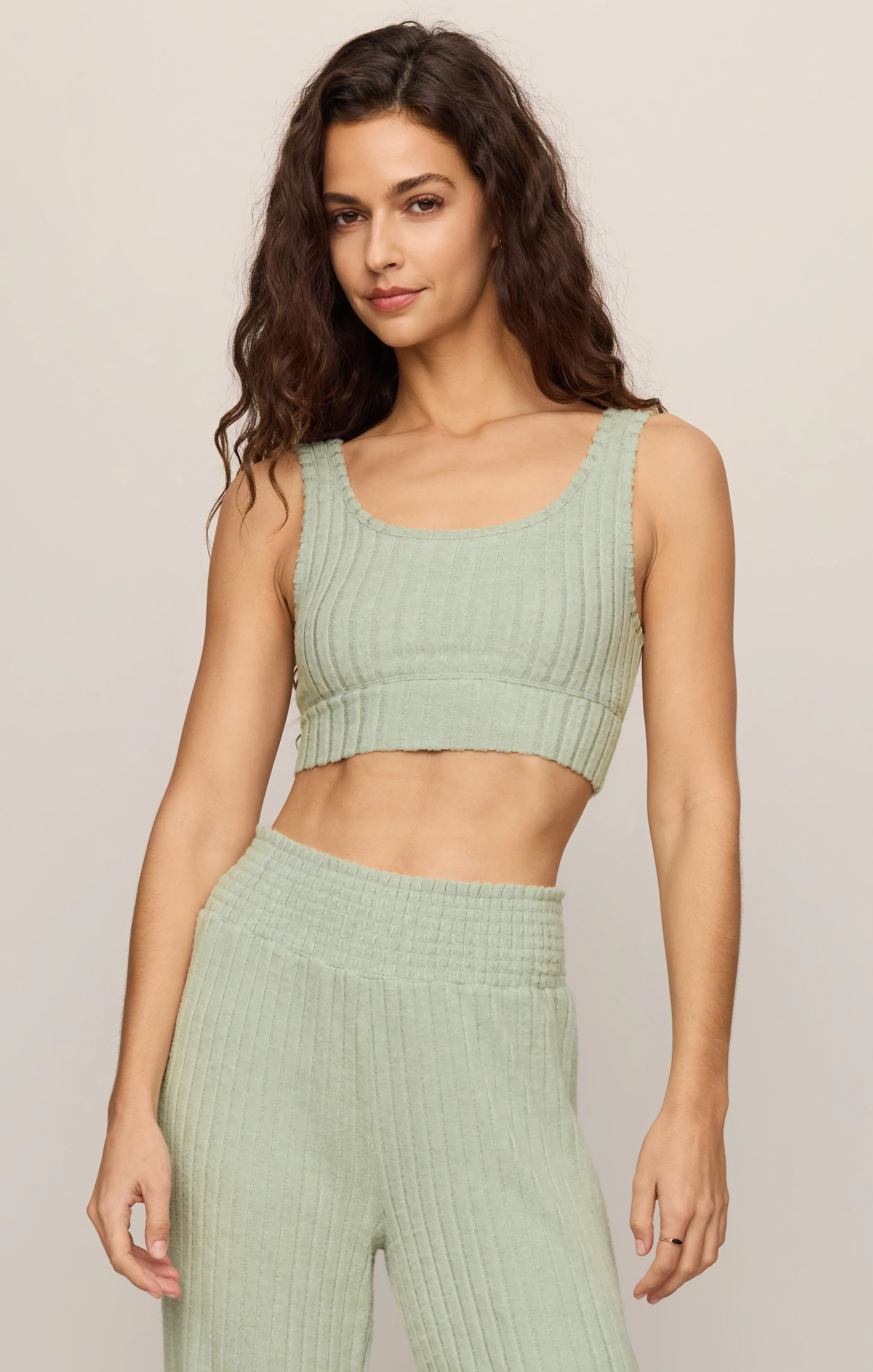 Zoe Silky Rib Tank Bra - Image 102
