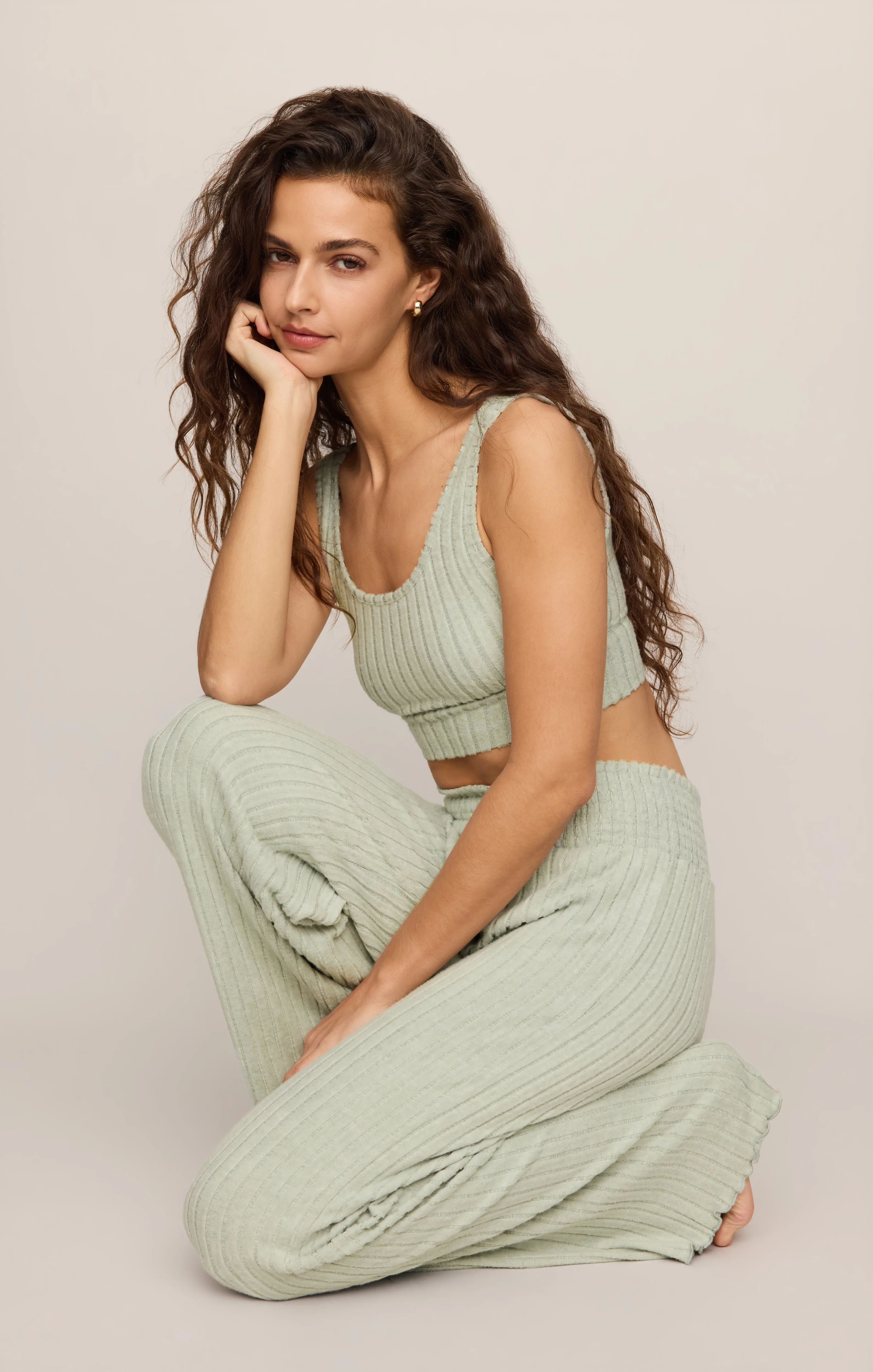 Zoe Silky Rib Tank Bra - Image 109
